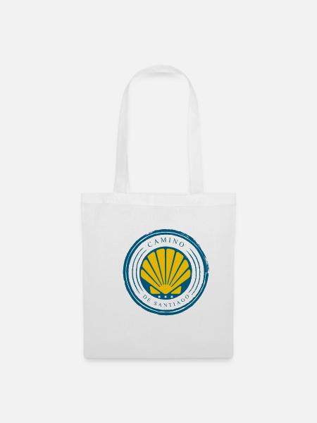 Camino De Santiago - Jakobsweg Shirt - Stoffbeutel - Weiß