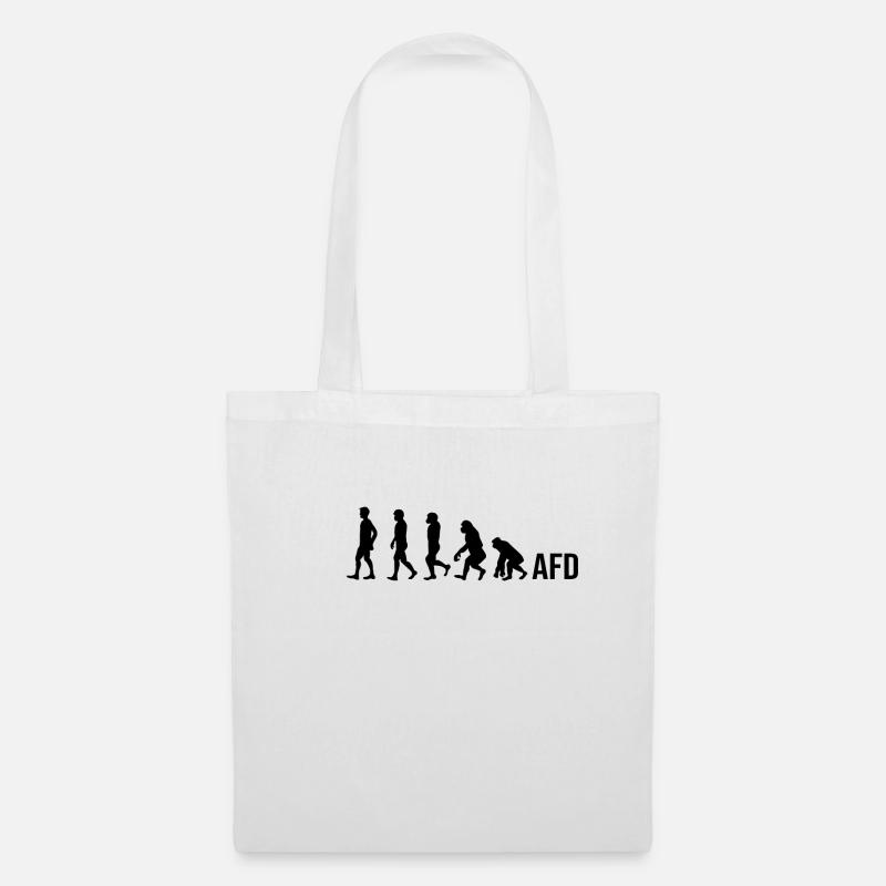 AFD Evolution Against Right Anti Racism - Tote Bag - white