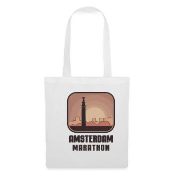 Amsterdam Marathon - Stoffbeutel - Weiß - Vorne