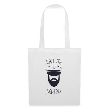 Call me captain - Tote Bag - white - Front