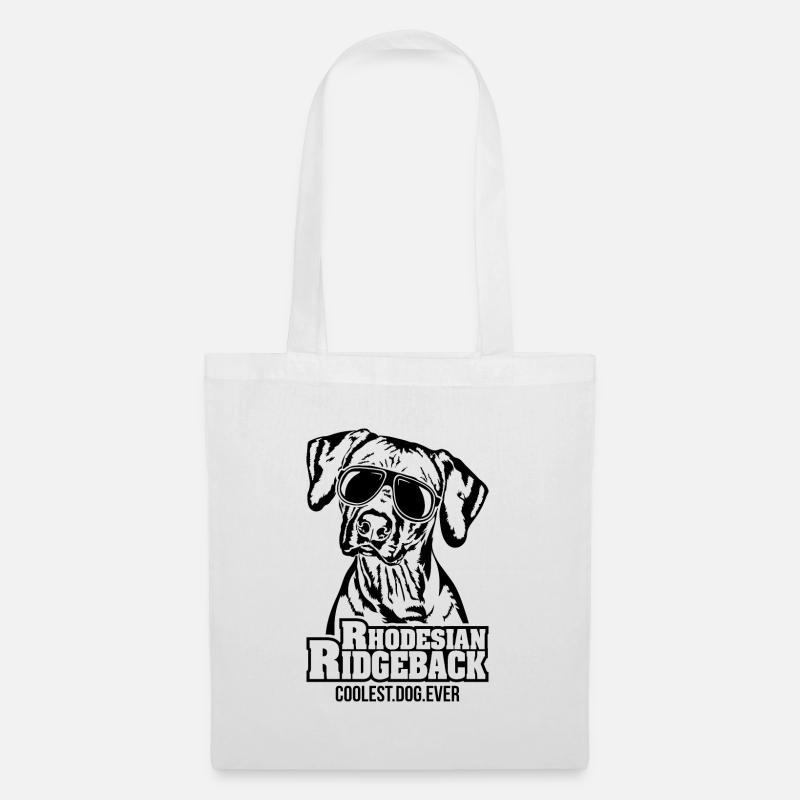 RHODESIAN RIDGEBACK coolest dog ever Hund Wilsigns - Stoffbeutel - Weiß