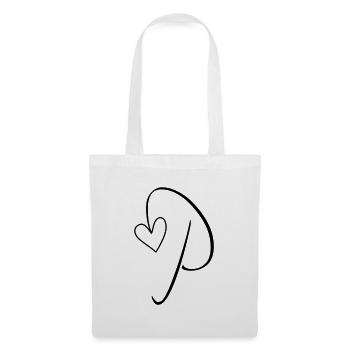 Letter P Letter-P Calligraphy - Tote Bag - white - Front