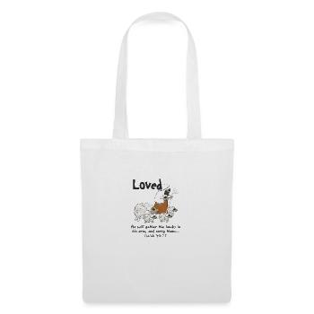Le design chrétien aimait les moutons avec le bien - Sac en tissu - blanc - Devant