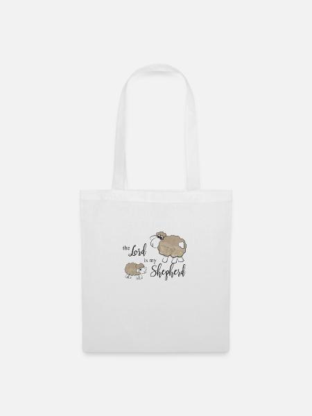 Christian Design The Lord is My Shepherd - Tote Bag - white