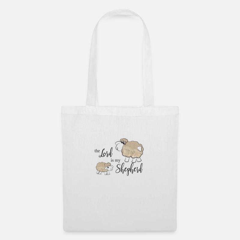 Christian Design The Lord is My Shepherd - Tote Bag - white