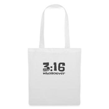 Christian Design John 3 verse 16 Whosoever - Tote Bag - white - Front