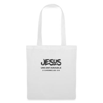 Christian Design Jesus, Uncontainable 2 - Stoffbeutel - Weiß - Vorne