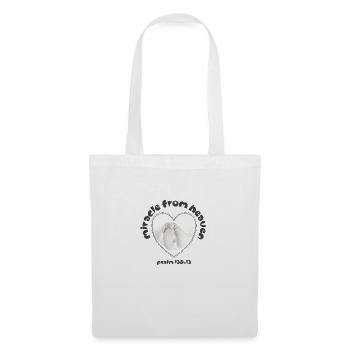 Miracle du dessein chrétien du ciel Psaume 139 - Sac en tissu - blanc - Devant
