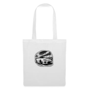 JDM Sportcar tuning Driftcar Voiture Cadeau PS - Sac en tissu - blanc - Devant