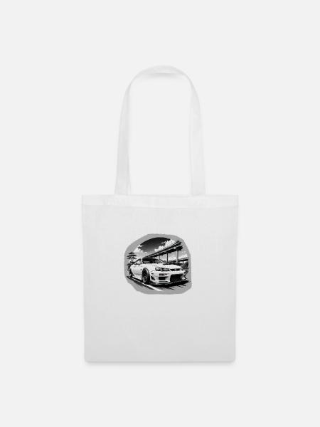 JDM Sportcar Tuning Driftcar Car Gift PS - Tote Bag - white
