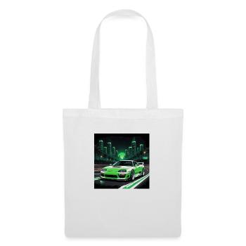 JDM Sportcar tuning Driftcar Voiture Cadeau PS - Sac en tissu - blanc - Devant