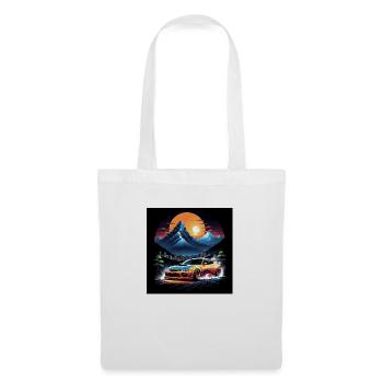 JDM Sportcar tuning Driftcar Voiture Cadeau PS - Sac en tissu - blanc - Devant