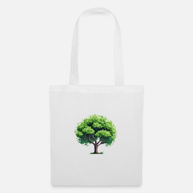 Natürlicher Baum - Stoffbeutel - Weiß