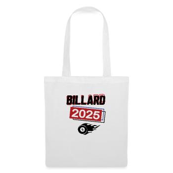 Billard Spielerin Team Turnier Baillarderin 2025 - Stoffbeutel - Weiß - Vorne