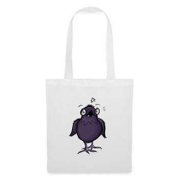 Monster Raven Charakter - Stoffbeutel - Weiß - Vorne