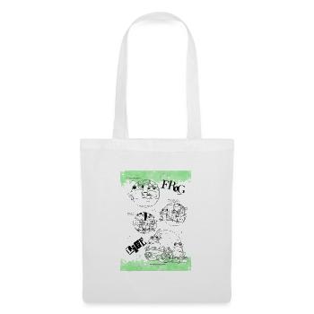 Funny Frog life - Stoffbeutel - Weiß - Vorne