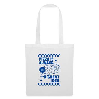 La pizza est toujours une bonne idée - Sac en tissu - blanc - Devant