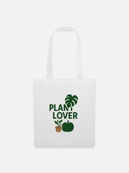 Pflanzenliebe Design - Stoffbeutel - Weiß