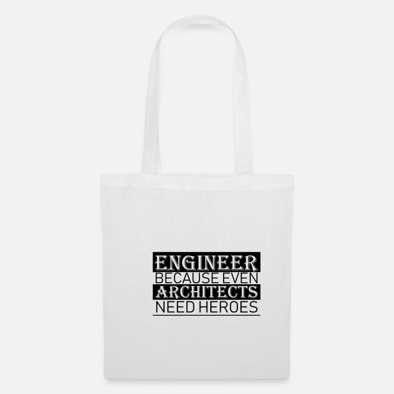 Ingenieure Architekt Geschenk - Stoffbeutel - Weiß