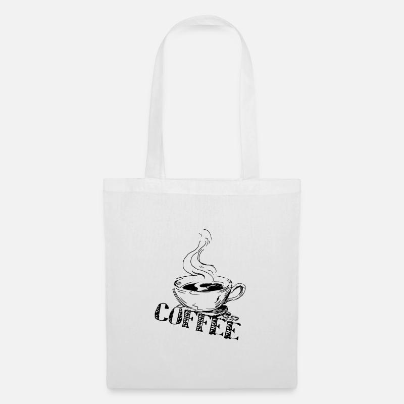 Kaffee - Stoffbeutel - Weiß