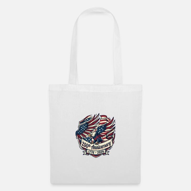 Eagle Flag 250th Anniversary - Tote Bag - white