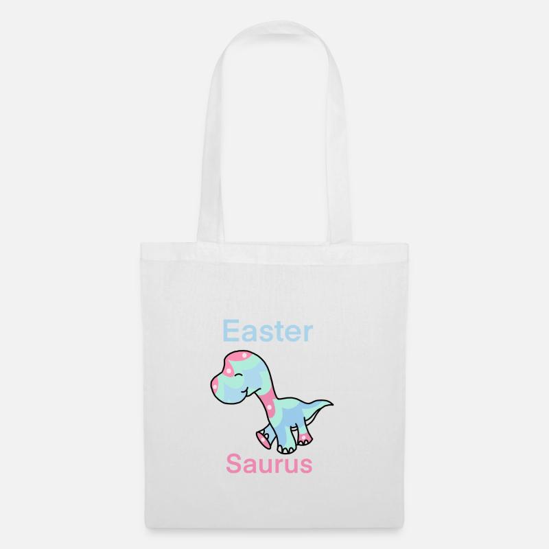 Ostern Saurus Ostern Dinosaurier Eier Ostereier - Stoffbeutel - Weiß