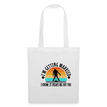 Je me marie, je sais, ça me fait peur aussi - Sac en tissu - blanc - Devant
