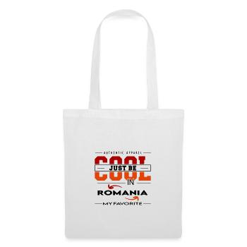 Romania Rumänien Land Urlaub Reise verreisen - Stoffbeutel - Weiß - Vorne
