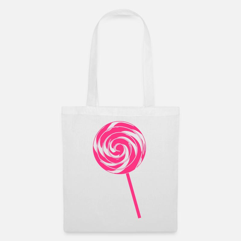 Retro Lolly - Stoffbeutel - Weiß