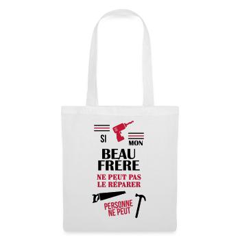 Belle Beau-Frère / Belle-Sœur / Beau Frere / Belle - Sac en tissu - blanc - Devant