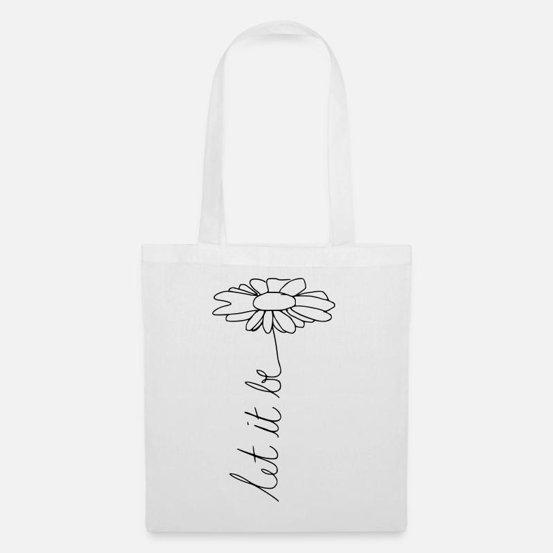 let it be. - Tote Bag - white