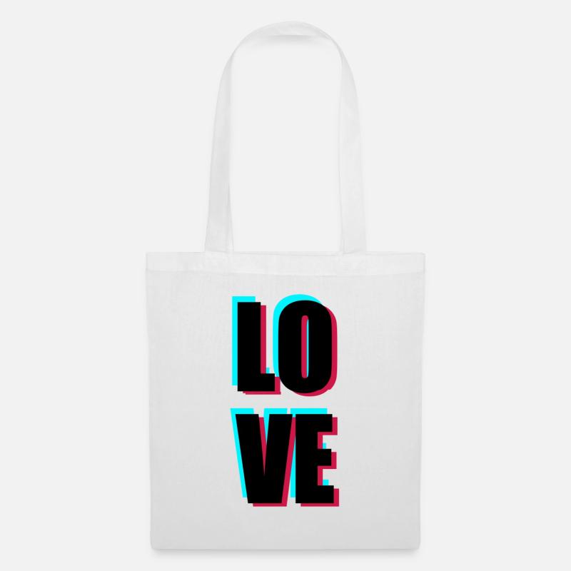 Love - Stoffbeutel - Weiß