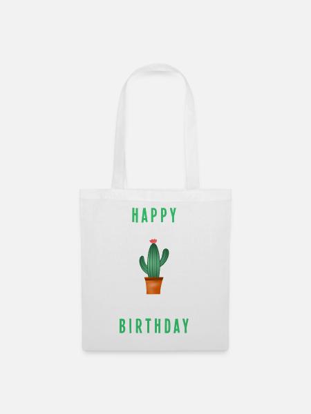 ALLES GUTE ZUM GEBURTSTAG. ALLES GUTE ZUM GEBURTSTAG. JAHRESTAG. - Stoffbeutel - Weiß