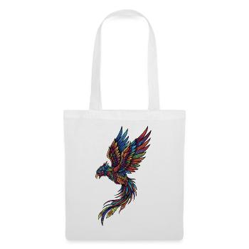 Neon Phoenix on Black - Tote Bag - white - Front