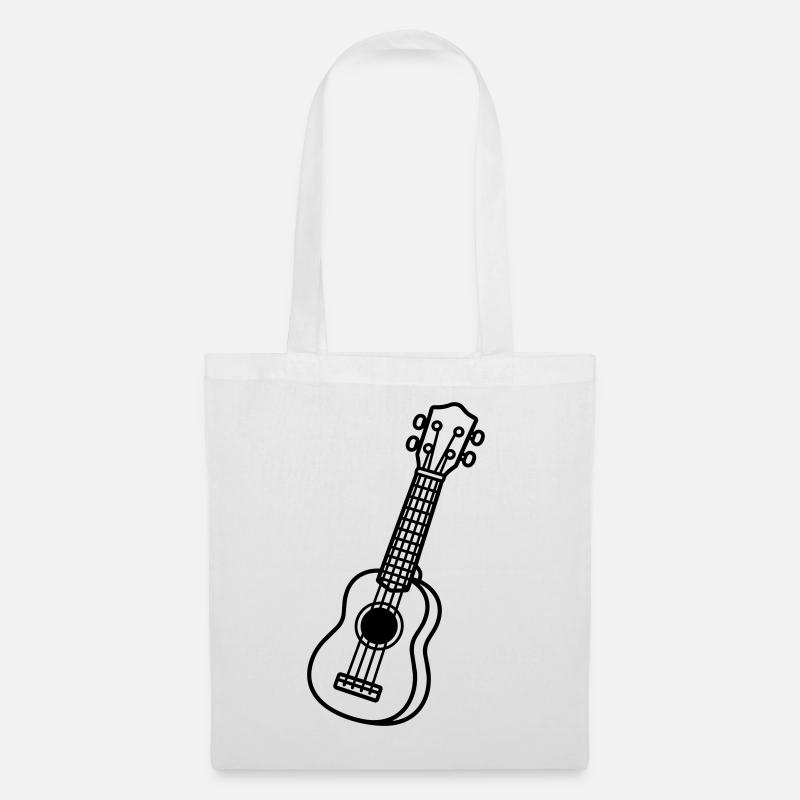 Ukulele - Stoffbeutel - Weiß