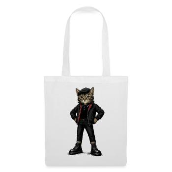  UK Katze Ska-Reggae Rockmusik Ska-Punk - Stoffbeutel - Weiß - Vorne