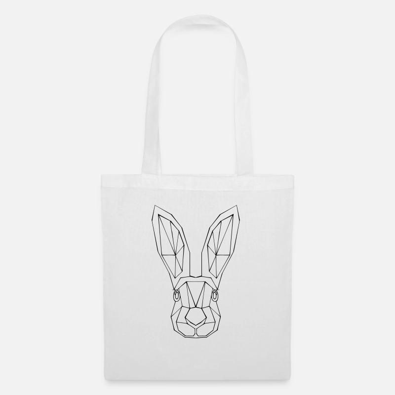 Hase - Stoffbeutel - Weiß