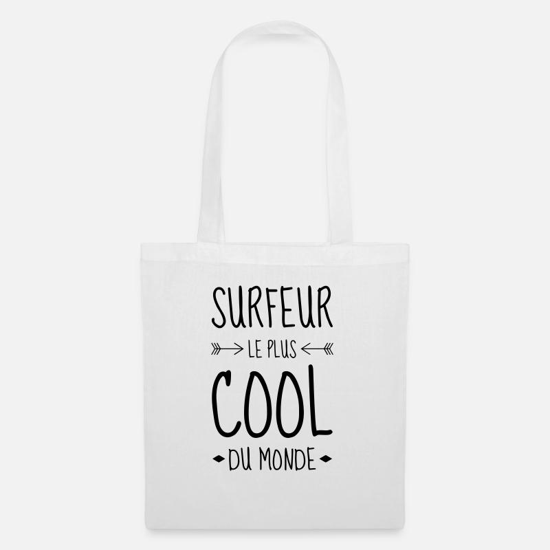 Surfen / Surfer / Surf / Surfing / Strand - Stoffbeutel - Weiß