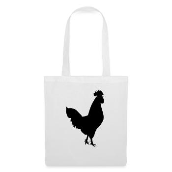 rooster silhouette design - Tote Bag - white - Front