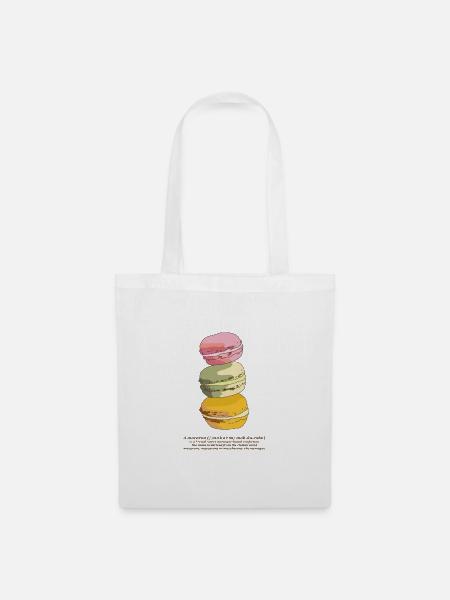 Macarons - Stoffbeutel - Weiß
