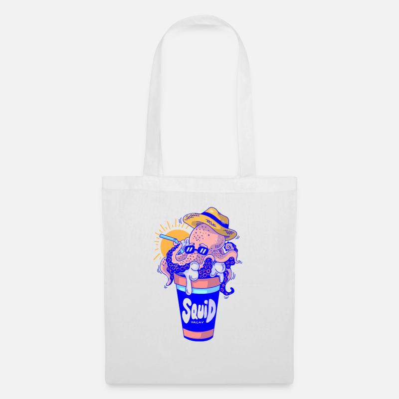 Squid Vacation - Tote Bag - white