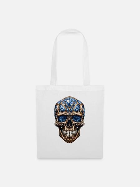 Luxury Skull - Born of Gold! - Stoffbeutel - Weiß
