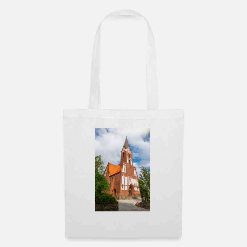 St. Jürgen Kirche Flensburg - Stoffbeutel - Weiß