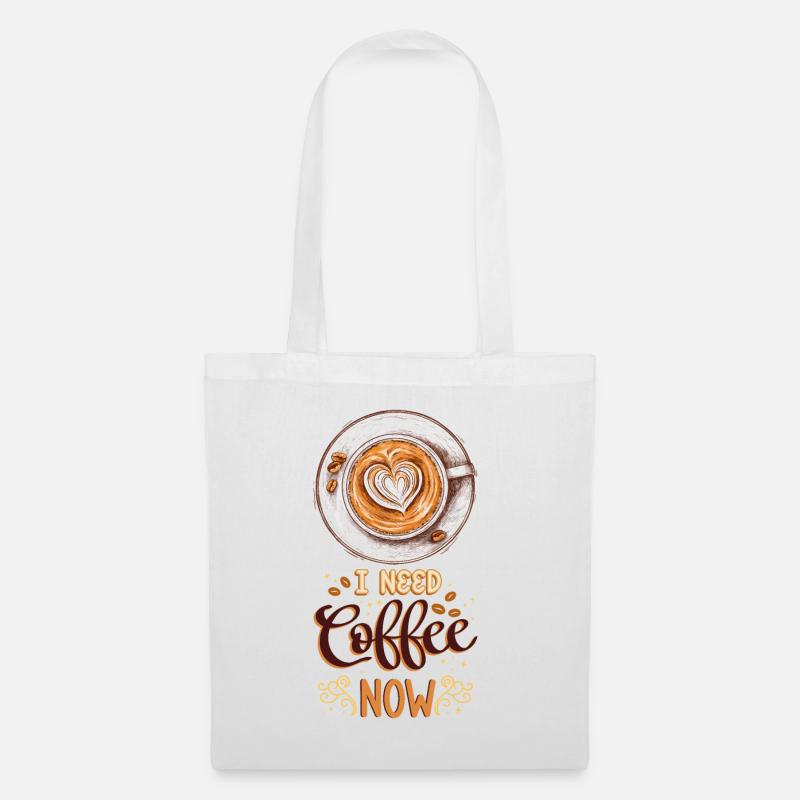 Kaffee Kaffeeliebhaber Kaffeetasse Barista Vintage - Stoffbeutel - Weiß
