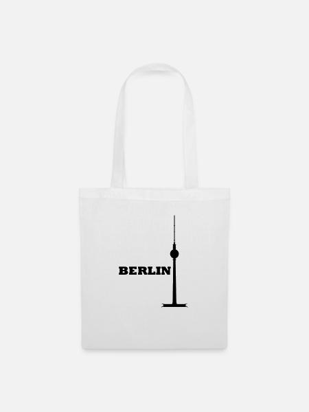 Fernsehturm Berlin Design - Stoffbeutel - Weiß
