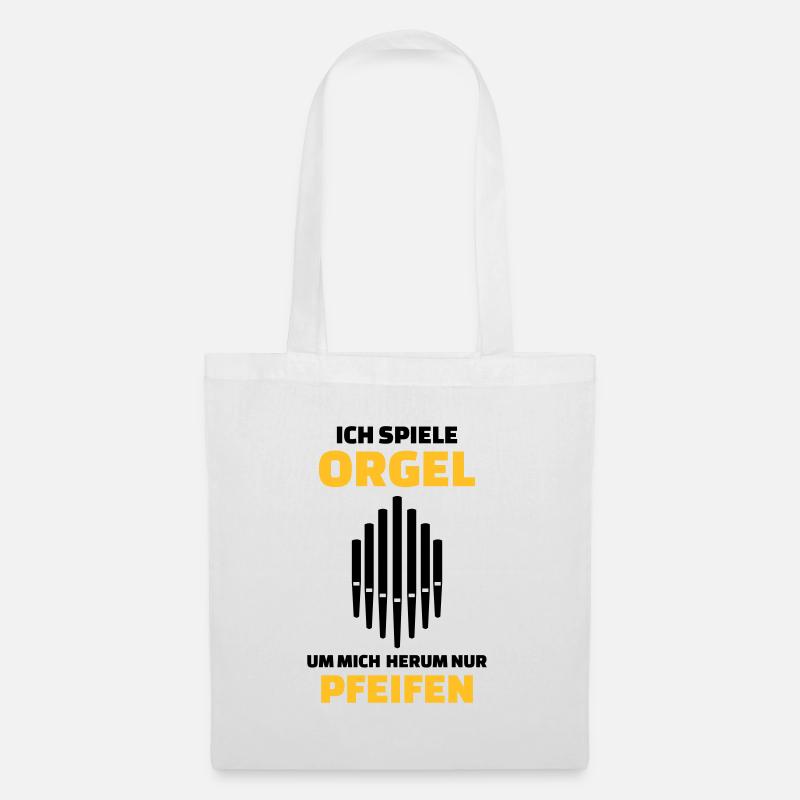 Orgel - Stoffbeutel - Weiß