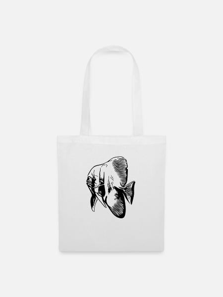 Fledermausfisch / Batfish / Vector Farben - Stoffbeutel - Weiß