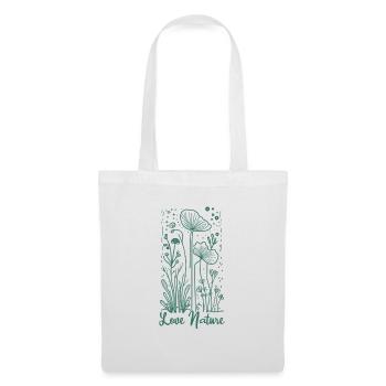 Aimez la nature - Sac en tissu - blanc - Devant