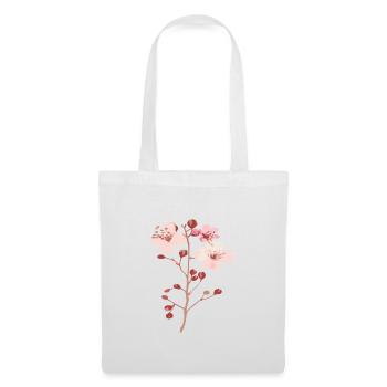 Blossoms from the cherry tree sakura - Tote Bag - white - Front