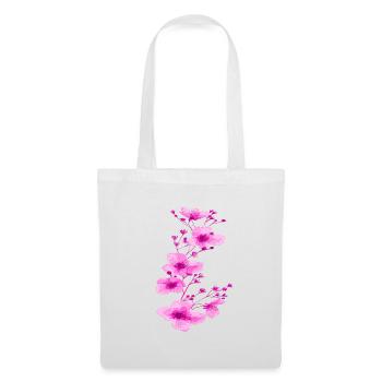 Cherry blossoms sakura neon pink sakura - Tote Bag - white - Front